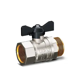 Кран шаровый LD Pride 47. М/Н бабочка GAS ДУ25